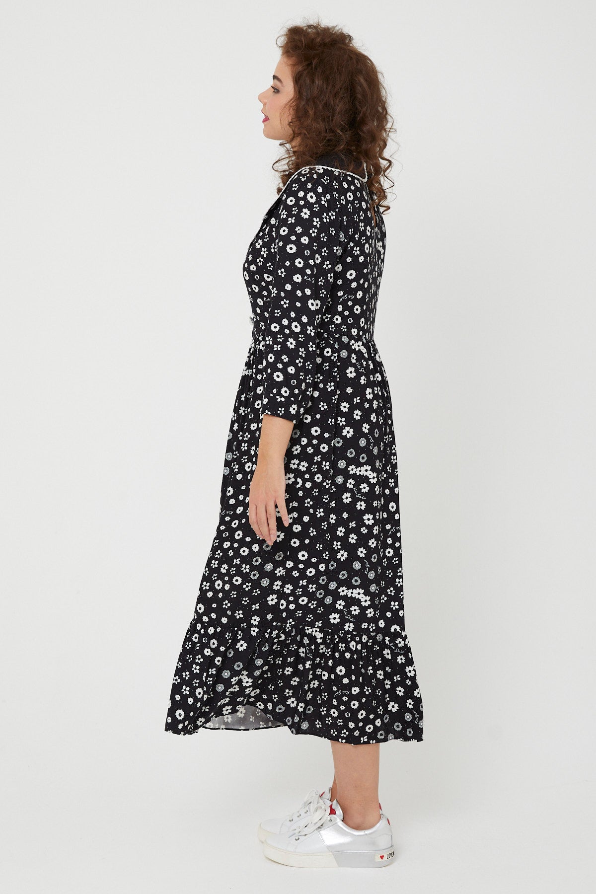 STEVIE DRESS | Polka Retro Floral - Keko Studio