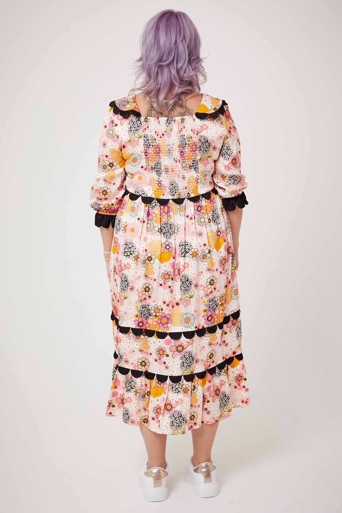 MARIAH DRESS | Pink Power Love Flower - Keko Studio