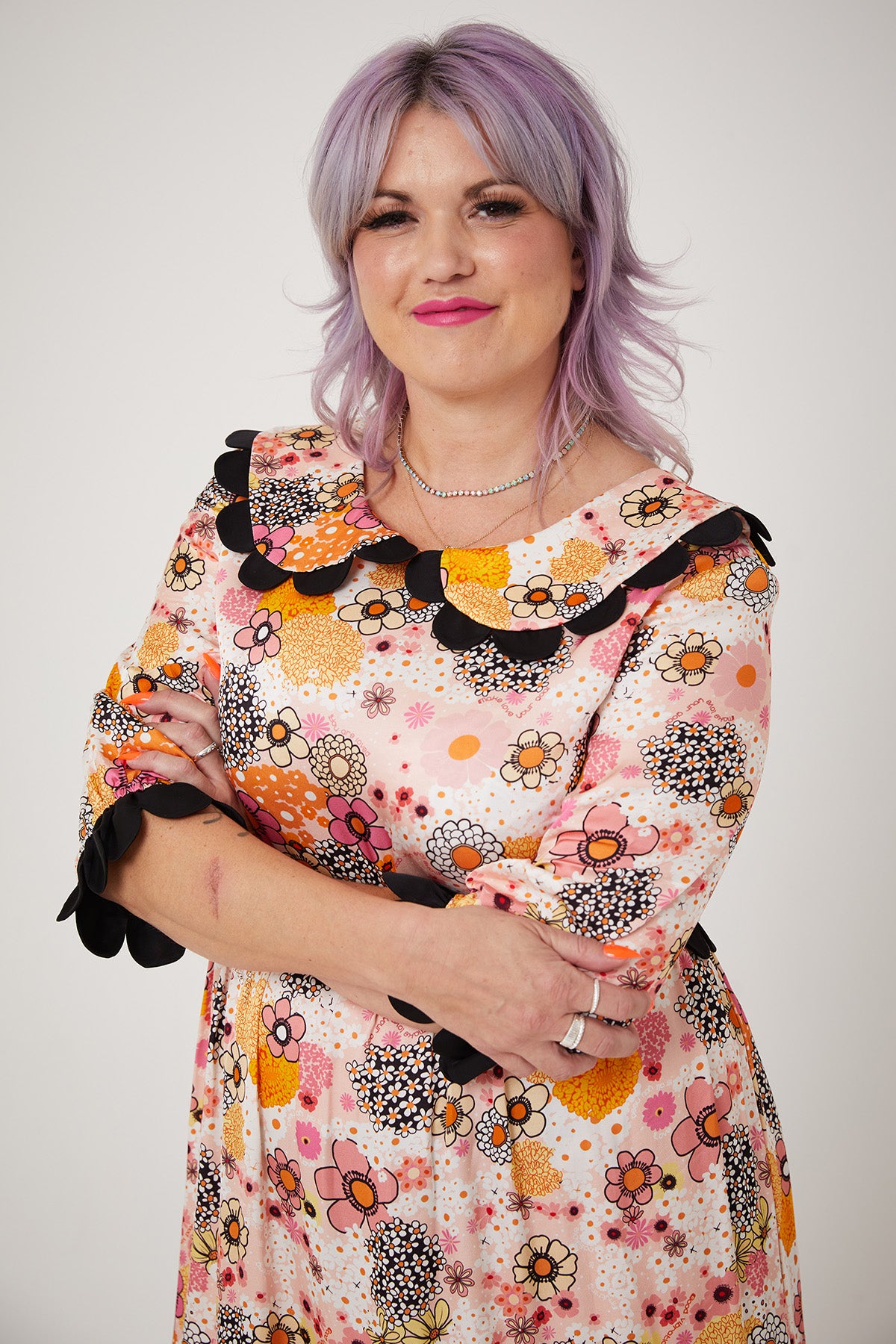 MARIAH DRESS | Pink Power Love Flower - Keko Studio