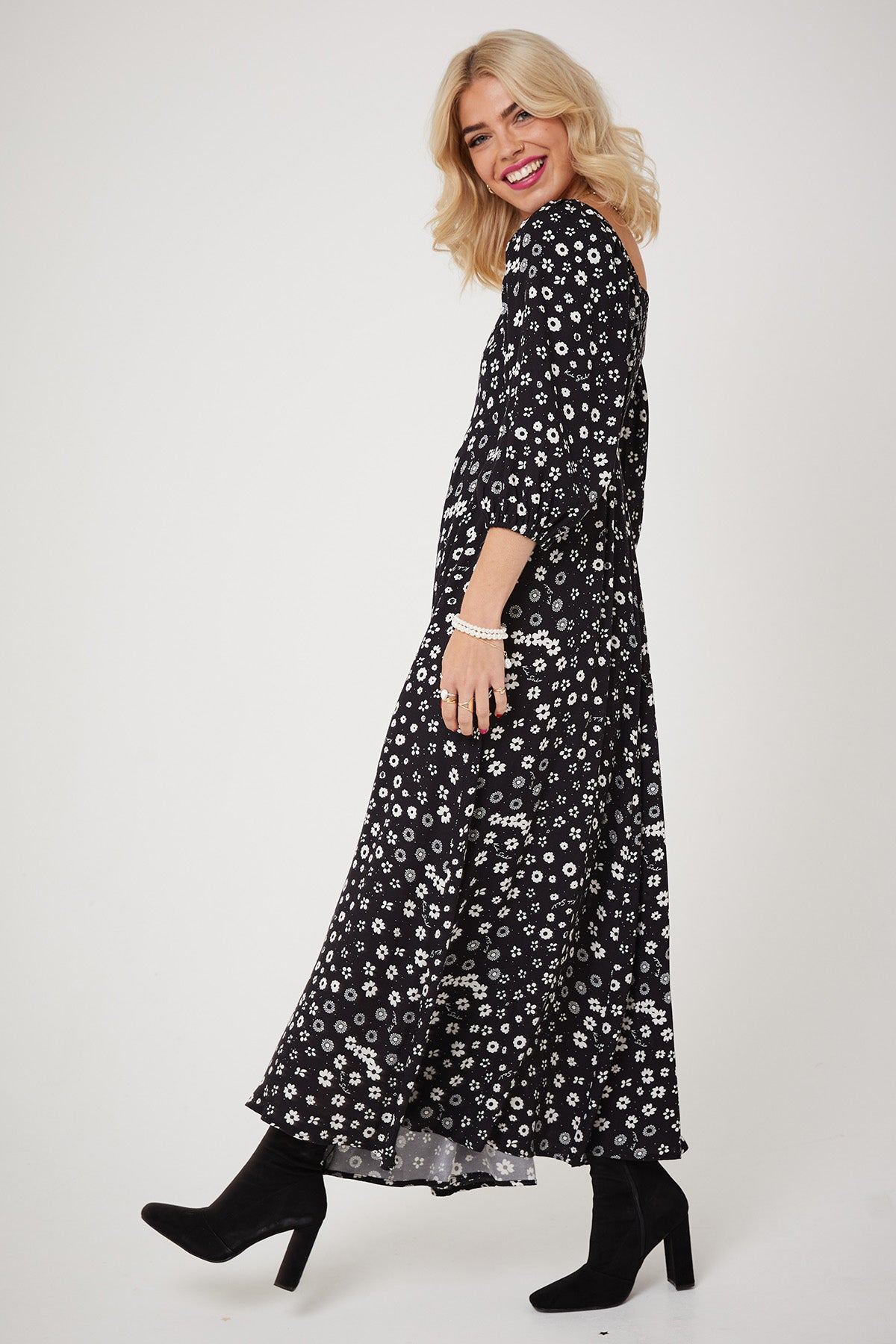 JONI DRESSES | Polka Retro Floral - Keko Studio