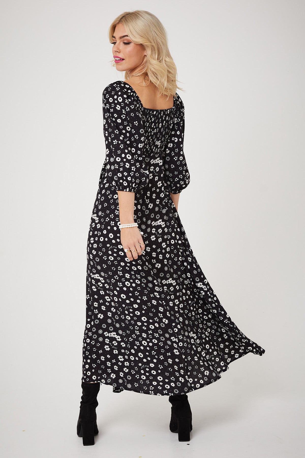 JONI DRESSES | Polka Retro Floral - Keko Studio