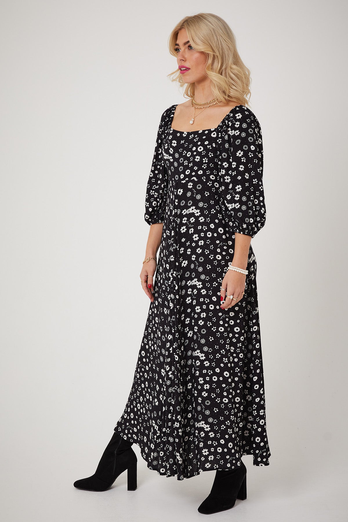 JONI DRESSES | Polka Retro Floral - Keko Studio