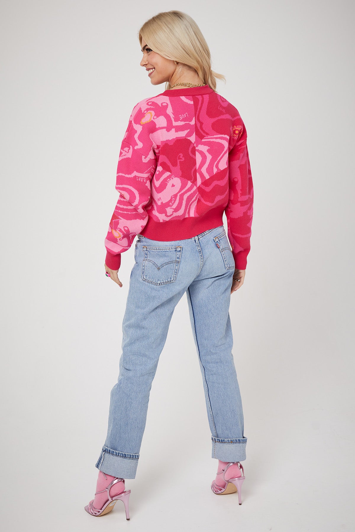 WHOLE LOTTA LOVE CARDIGAN | Pink x - Keko Studio