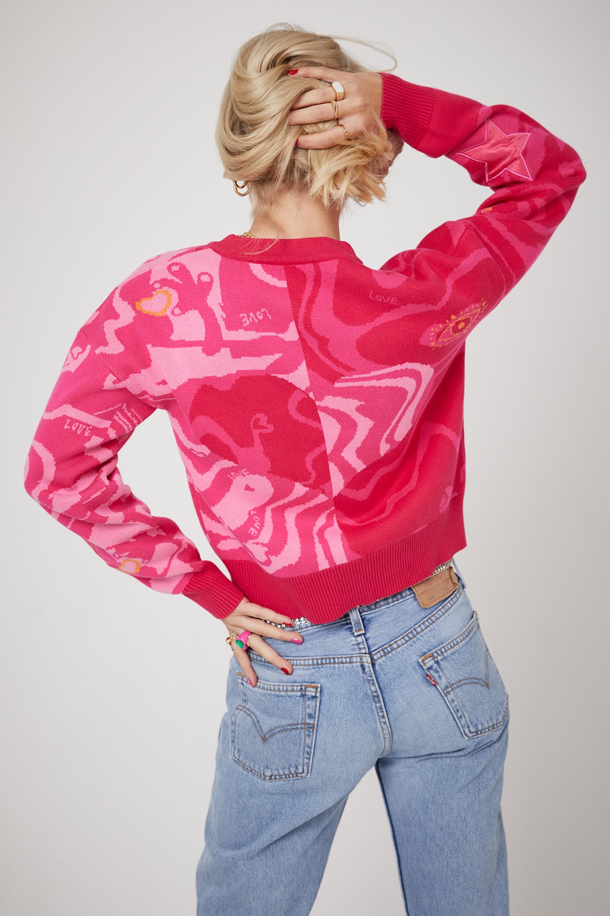 WHOLE LOTTA LOVE CARDIGAN | Pink x - Keko Studio