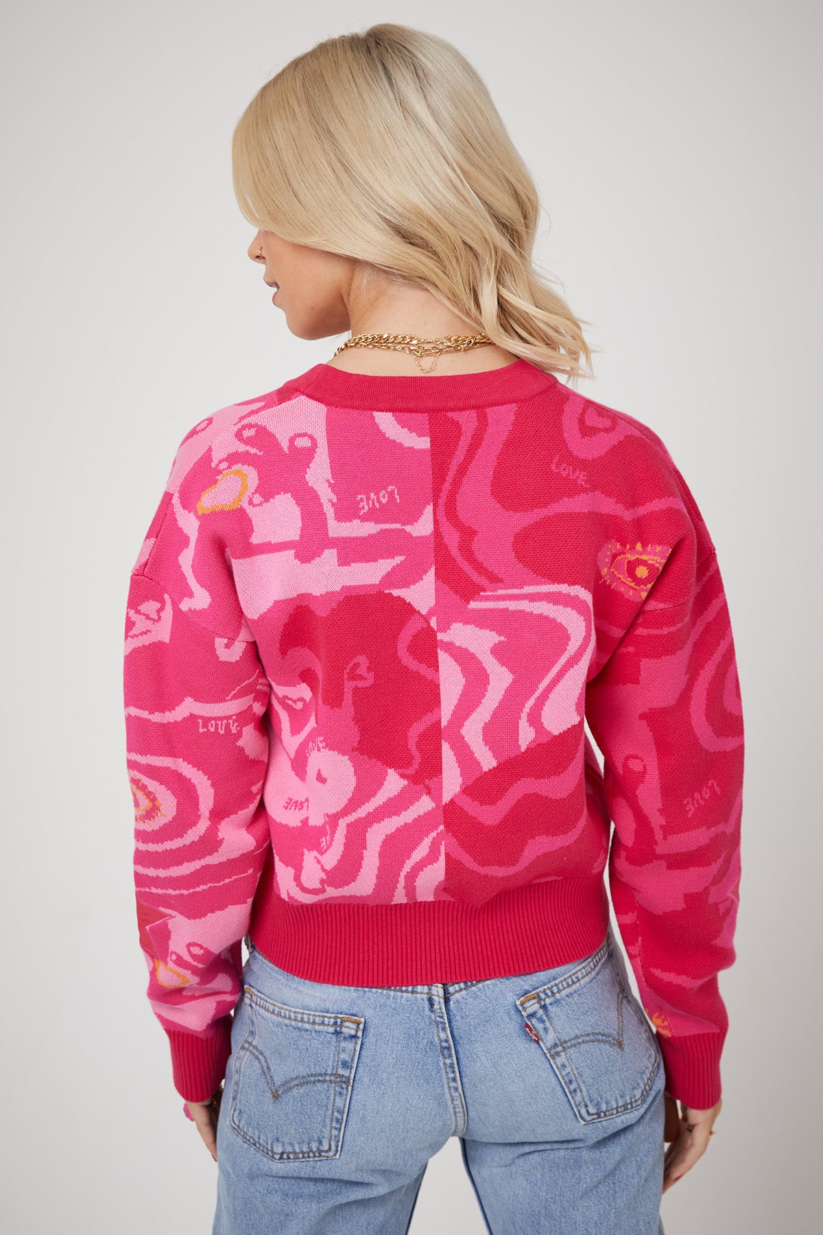 WHOLE LOTTA LOVE CARDIGAN | Pink x - Keko Studio