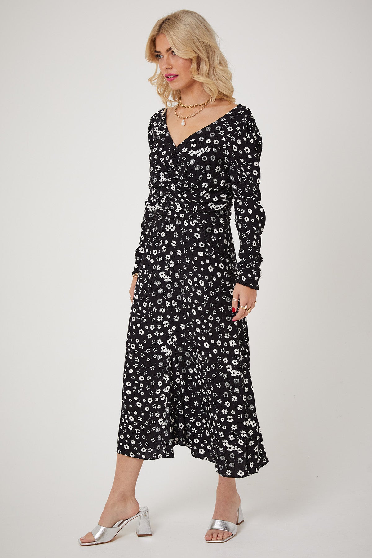 MADONNA DRESS | Polka Retro Floral - Keko Studio