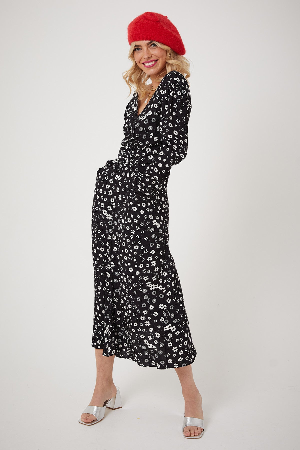 MADONNA DRESS | Polka Retro Floral - Keko Studio