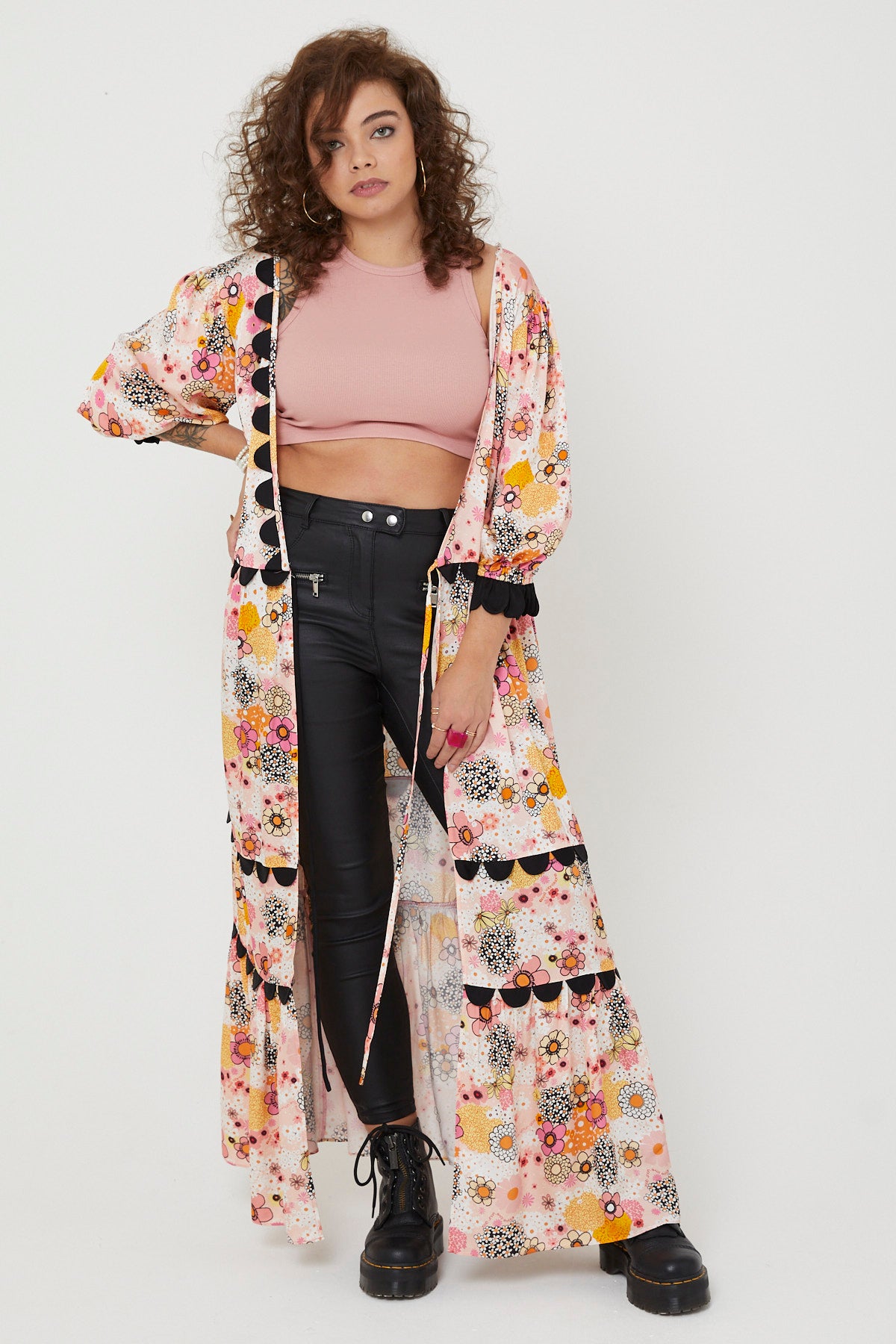 ARETHA DRESS | Pink Power Love Flower - Keko Studio