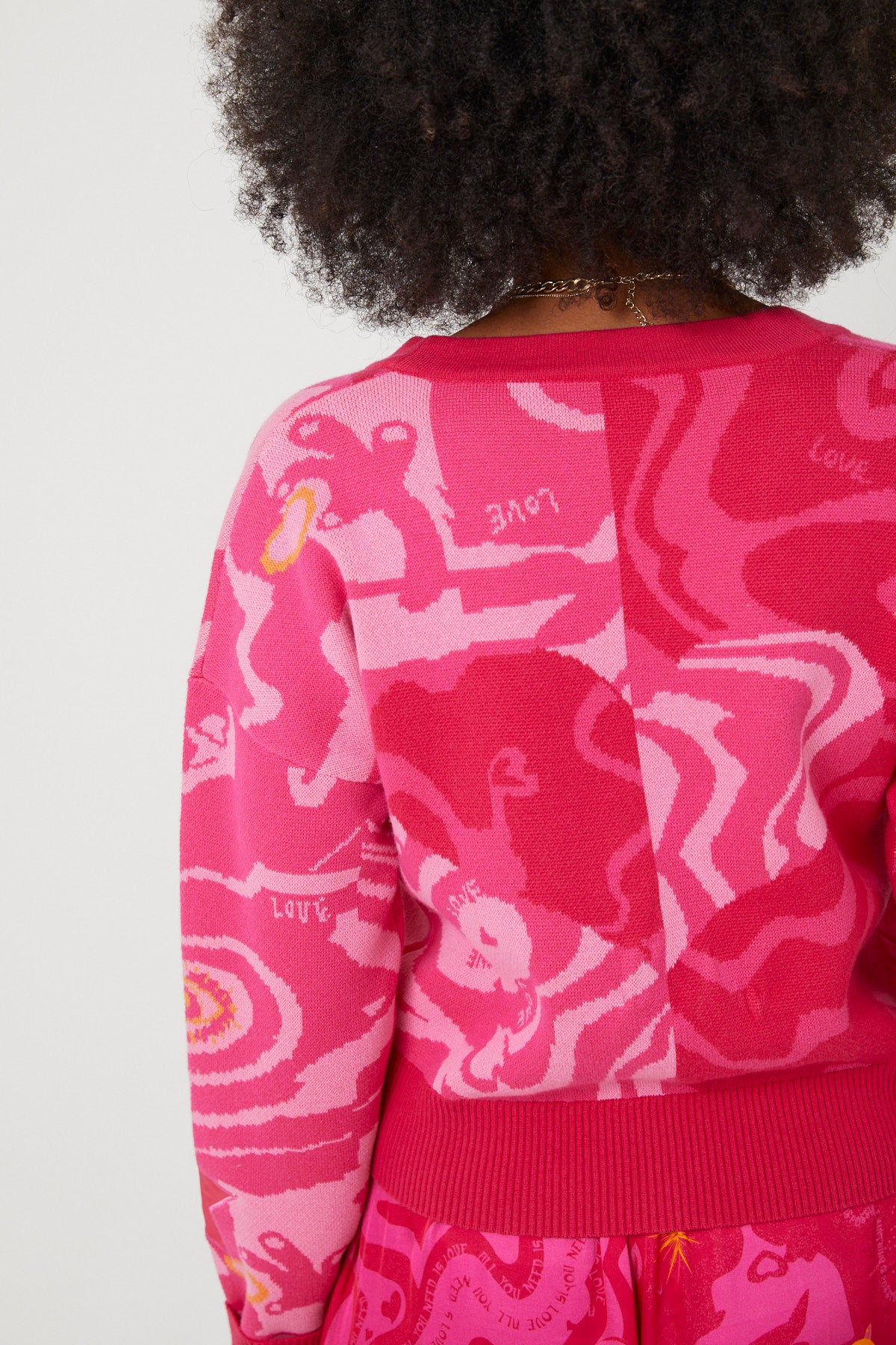 WHOLE LOTTA LOVE CARDIGAN | Pink x - Keko Studio
