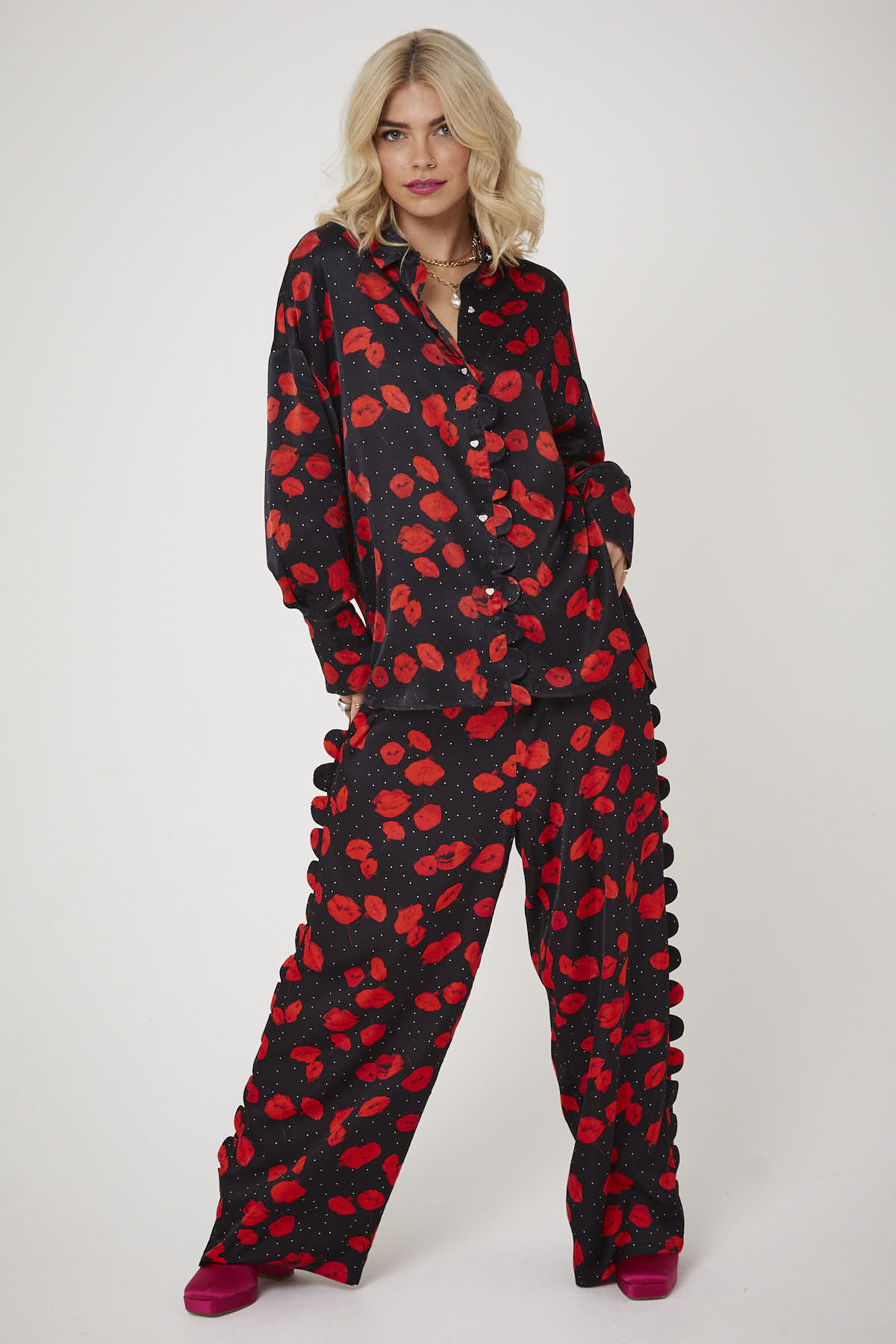 DONNA TROUSER | Lip smacking floral - Keko Studio