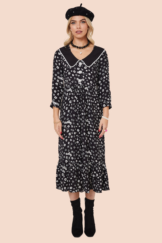 STEVIE DRESS | Polka Retro Floral - Keko Studio