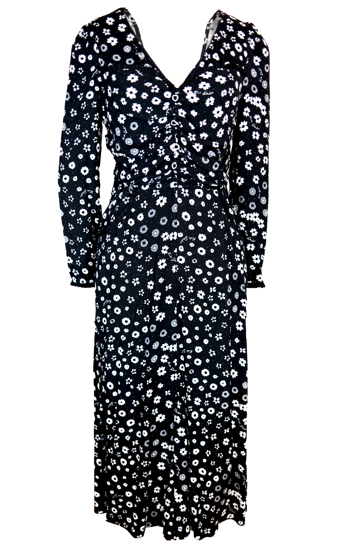 MADONNA DRESS | Polka Retro Floral - Keko Studio