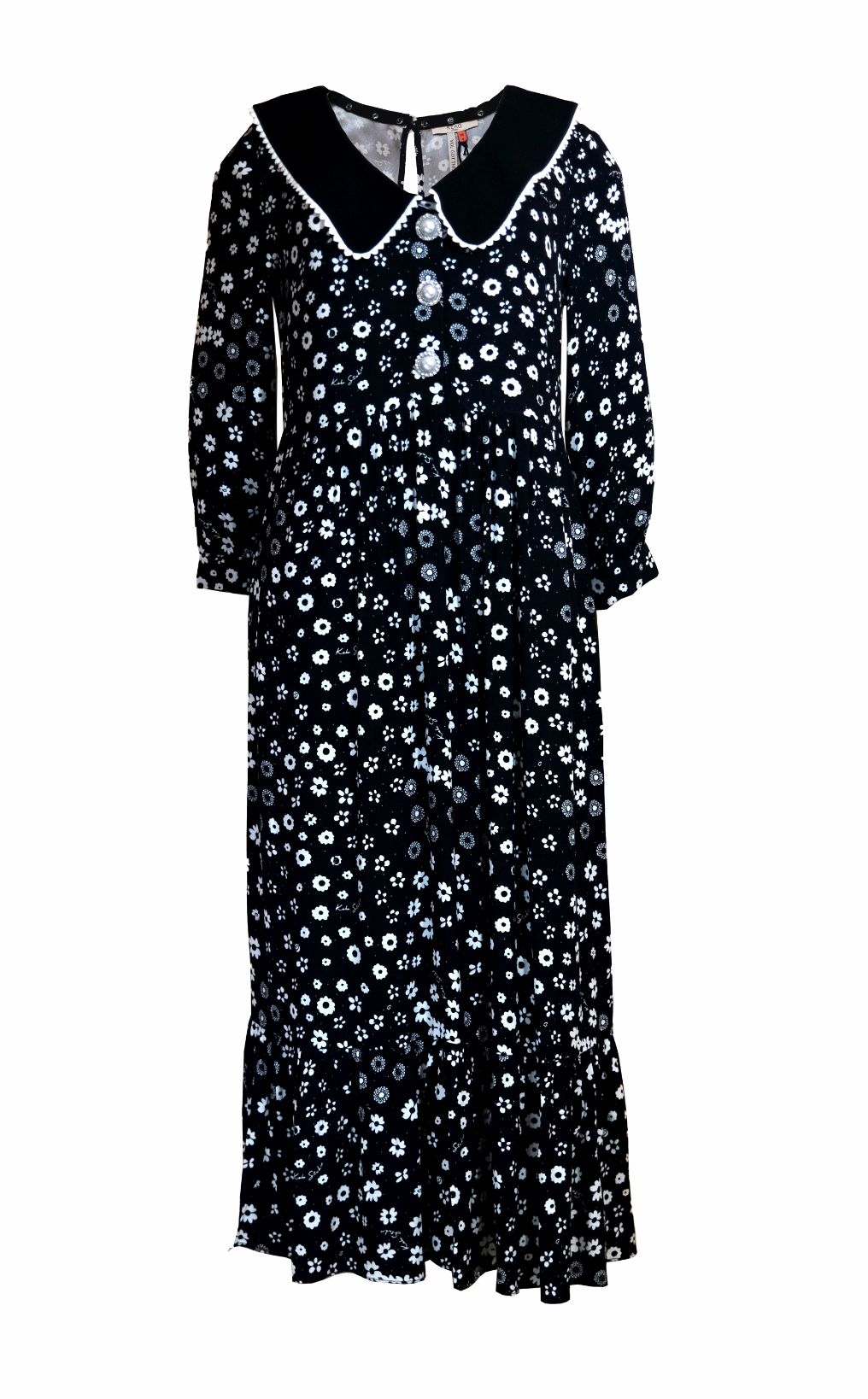 STEVIE DRESS | Polka Retro Floral - Keko Studio