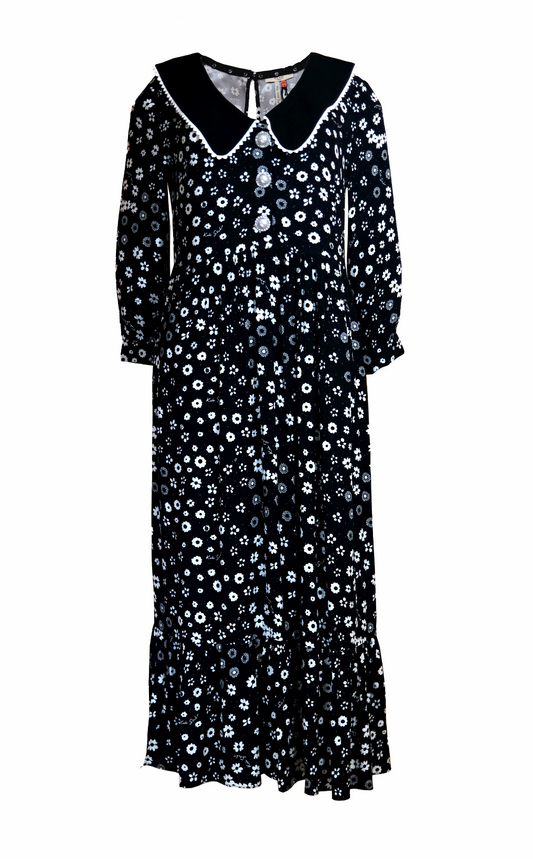 STEVIE DRESS | Polka Retro Floral - Keko Studio