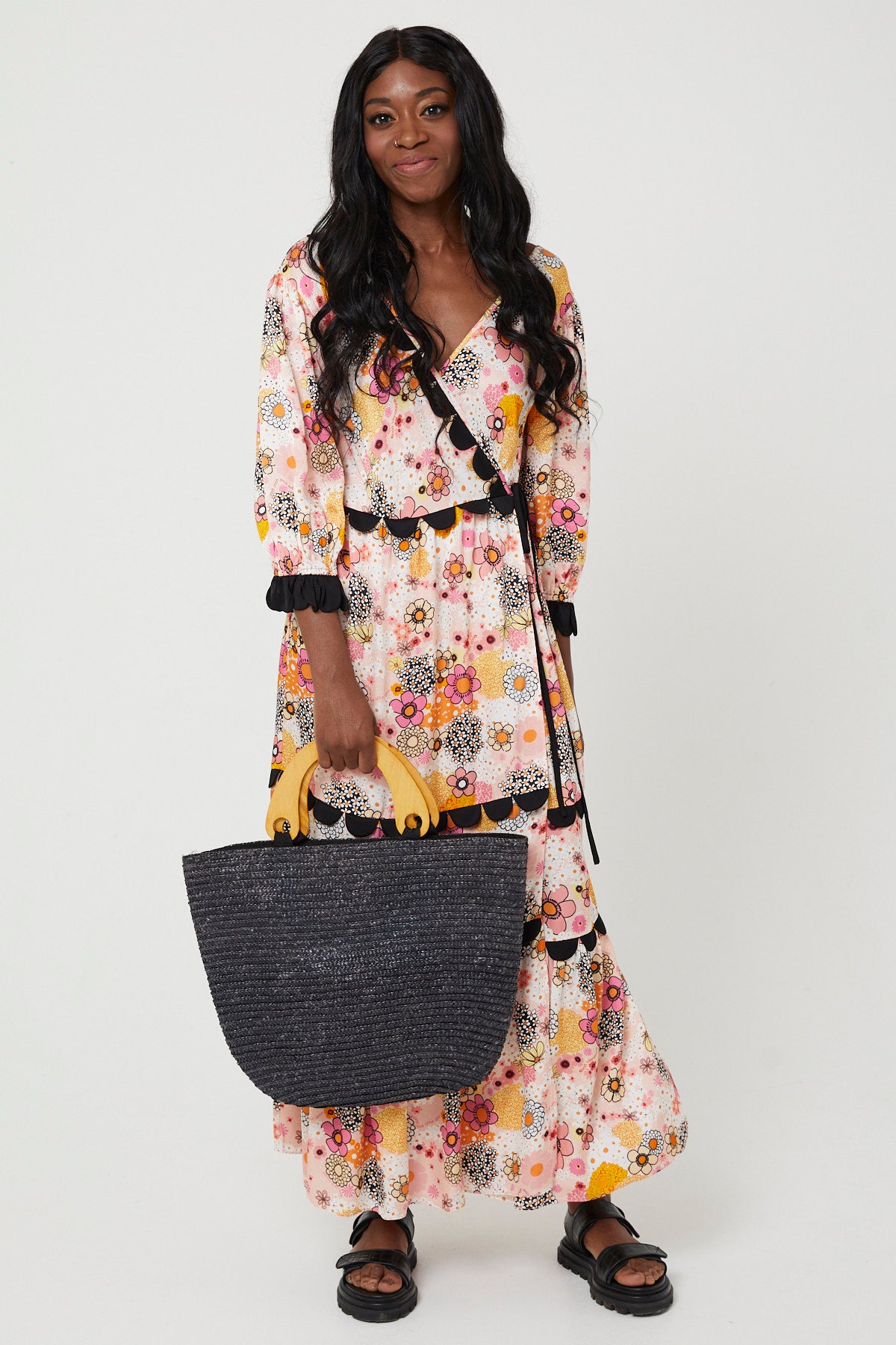 ARETHA DRESS | Pink Power Love Flower - Keko Studio