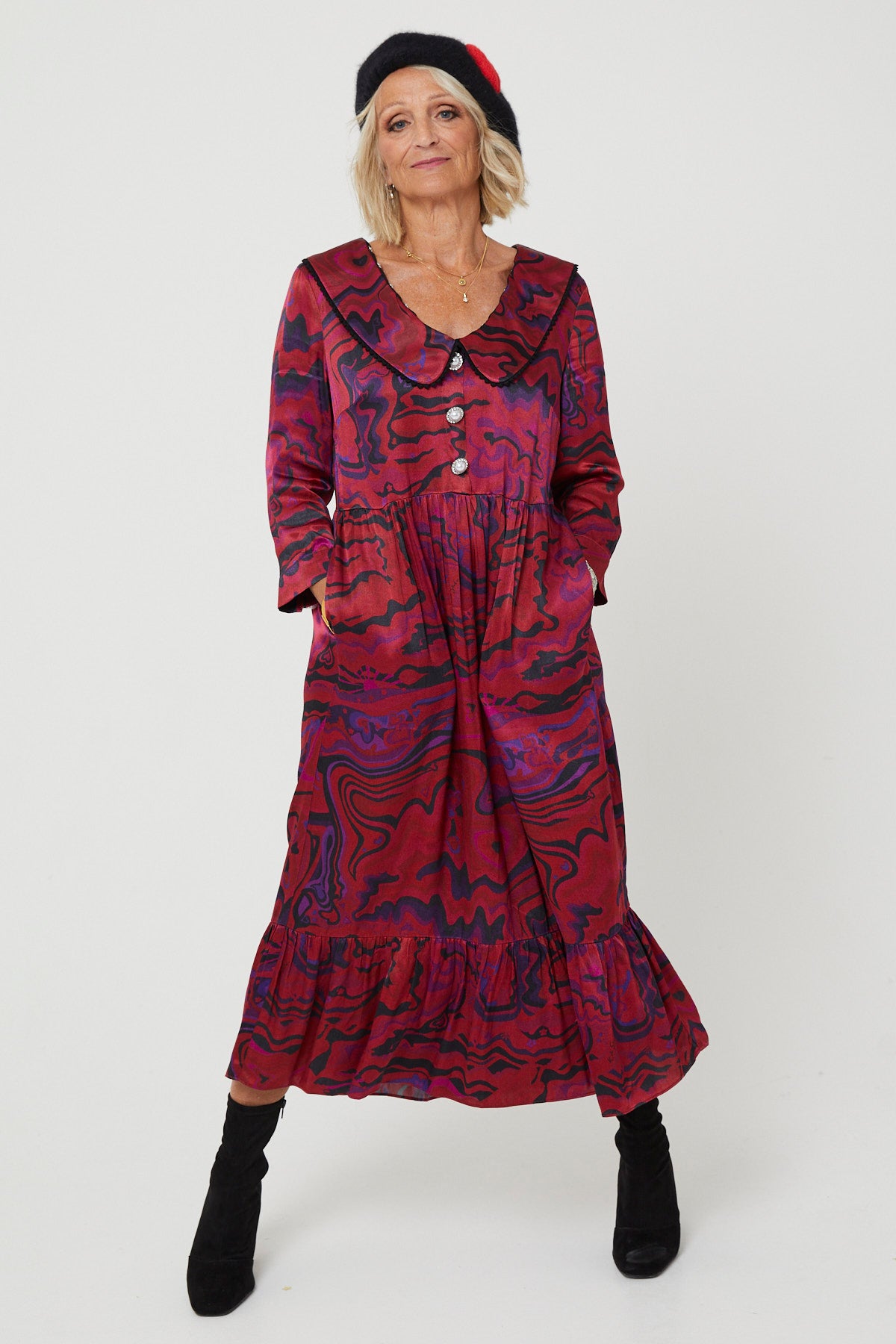 STEVIE DRESS | Age of Aquarius Red