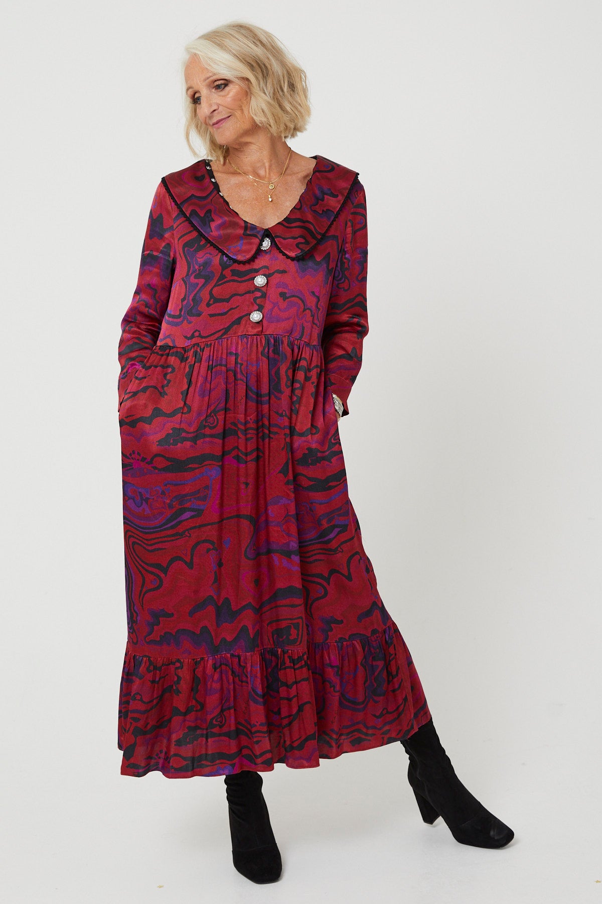 STEVIE DRESS | Age of Aquarius Red