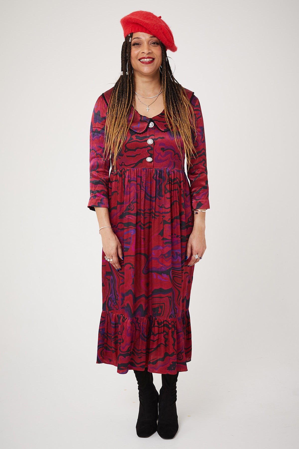 STEVIE DRESS | Age of Aquarius Red