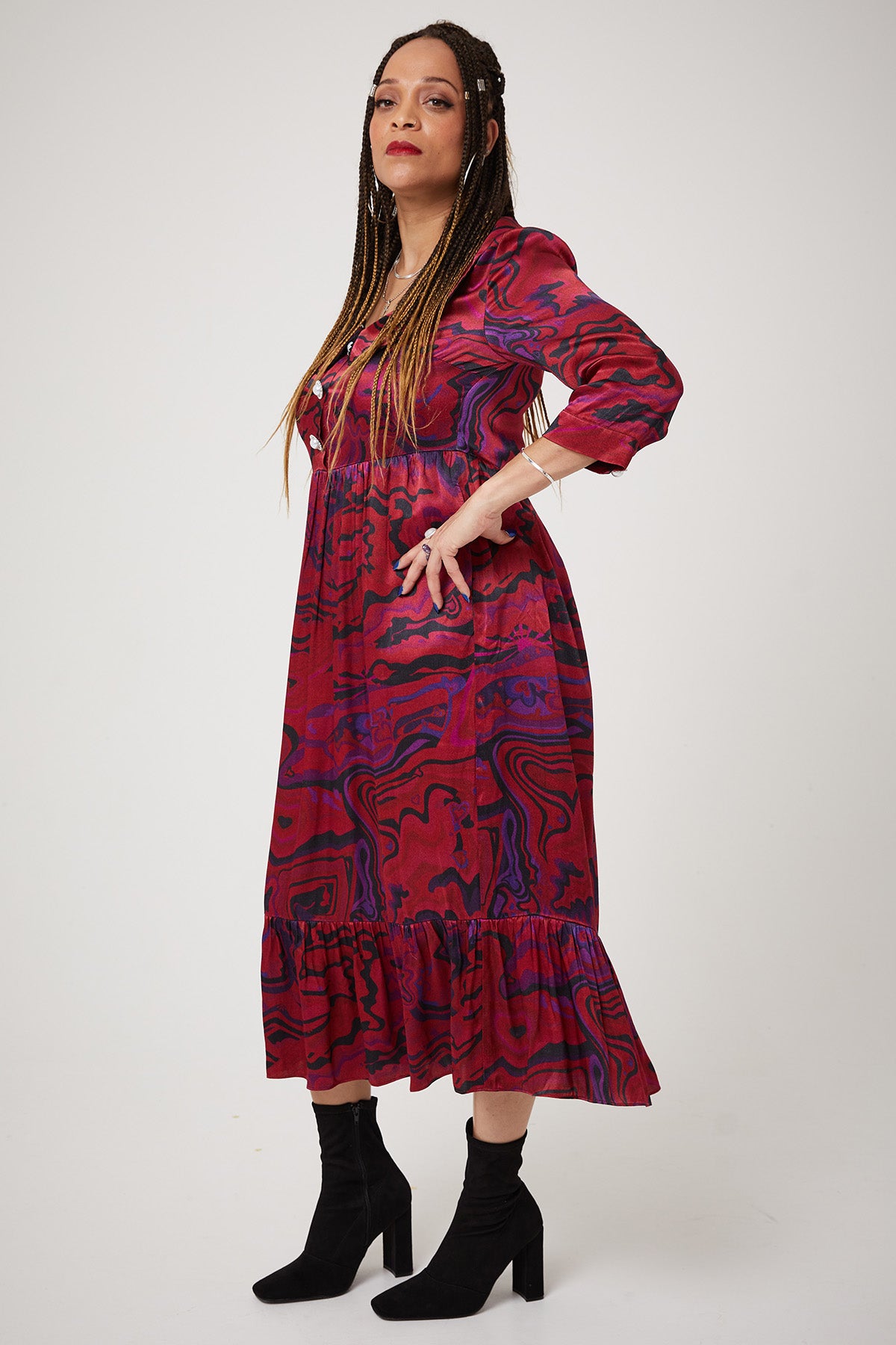 STEVIE DRESS | Age of Aquarius Red