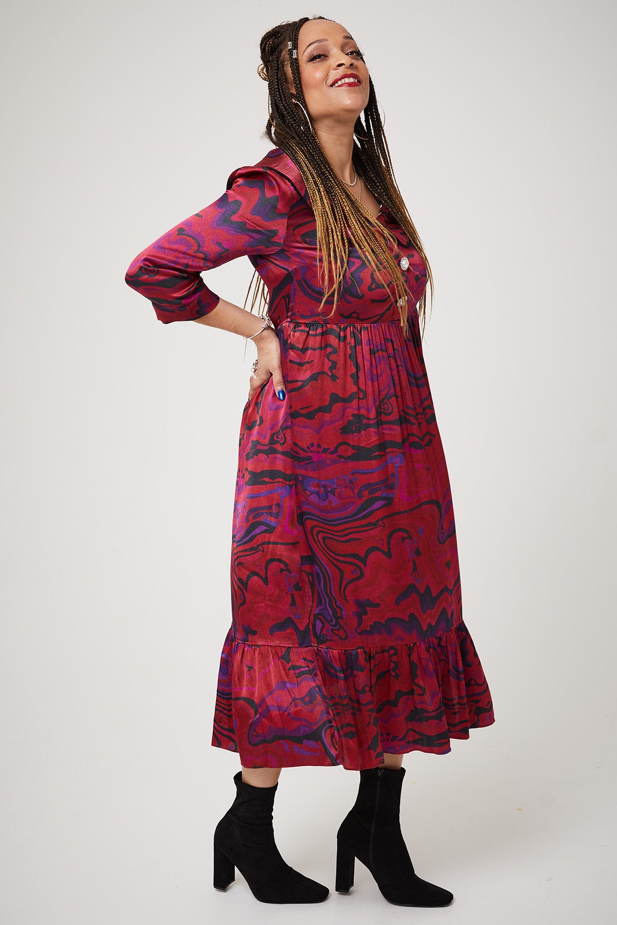 STEVIE DRESS | Age of Aquarius Red