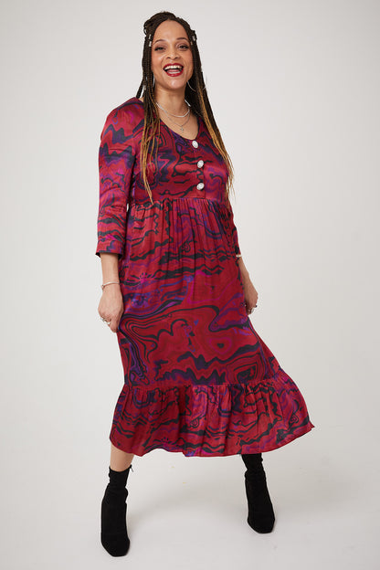 STEVIE DRESS | Age of Aquarius Red