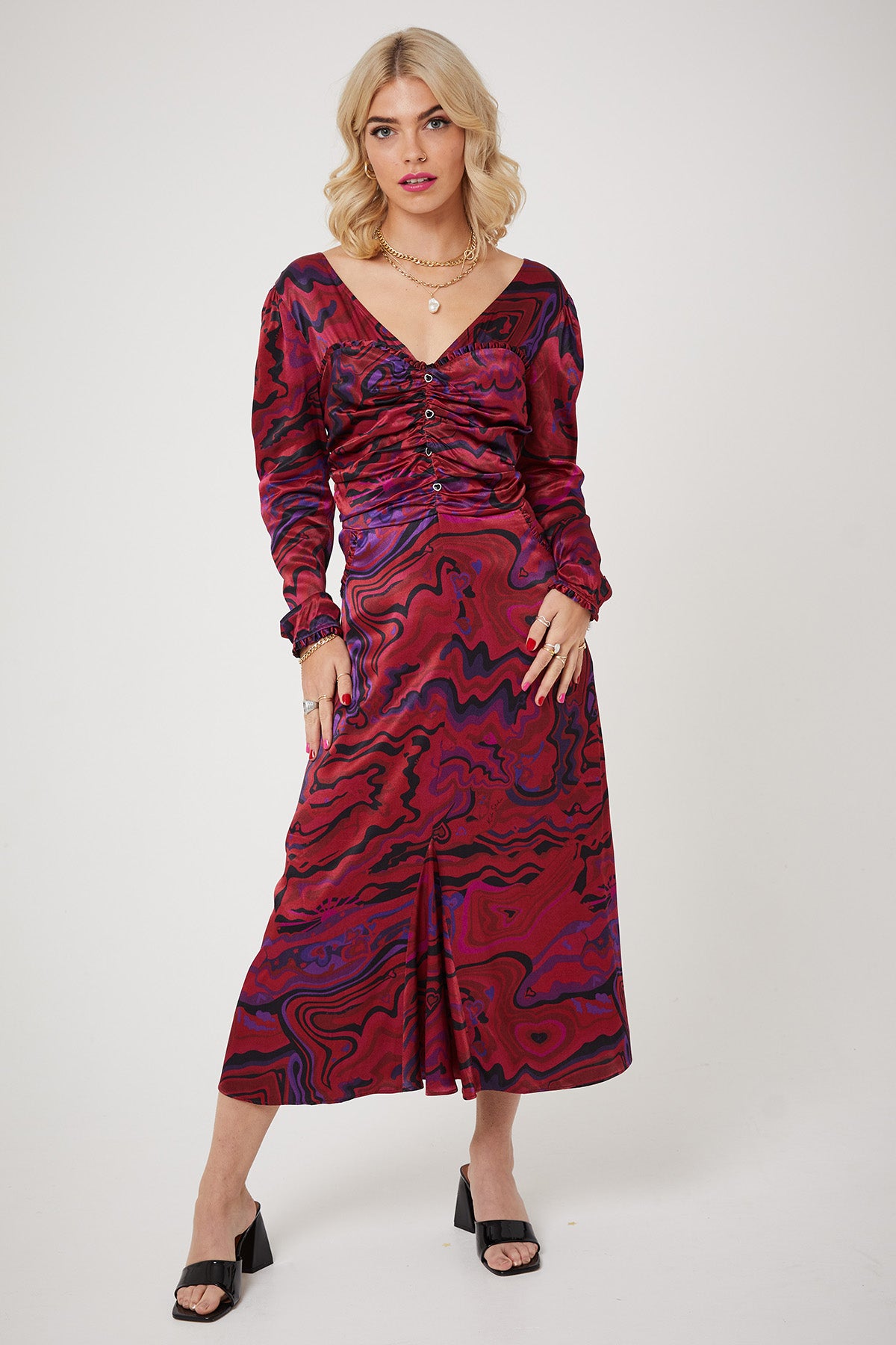 MADONNA DRESS | Age of Aquarius Red